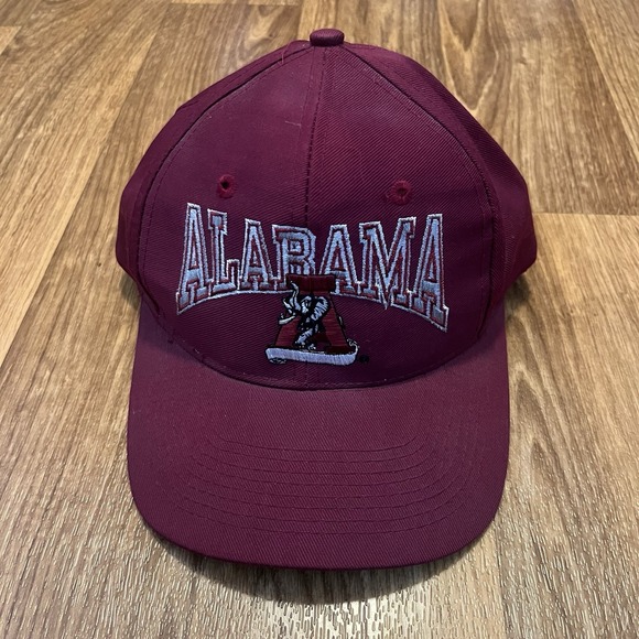 Vintage 90s Alabama Crimson Tide Hat Cap Maroon‎ Snapback - Picture 1 of 8